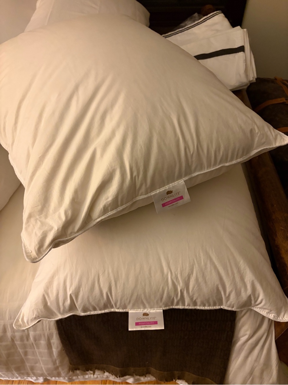 Downlite 50/50 Down & Feather Hotel Pillows - Set of 2